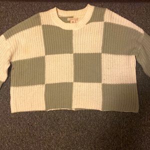 Oversized and cropped knit hoodie from Sincerely Jules